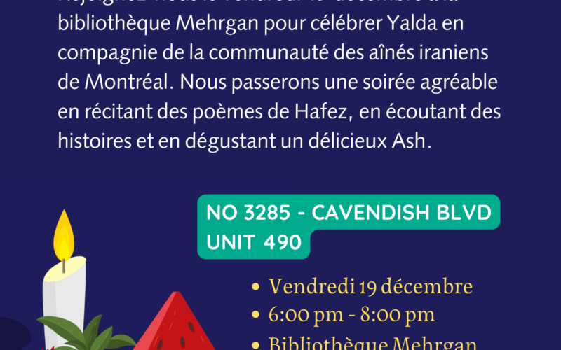 Sepidar Présente: Célébration de Yalda